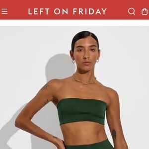 Left On Friday Tubular Top Palm Green Medium
